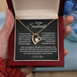 To My Soulmate || Forever Love Necklace || Birthday Gift || Christmas Gift || Valentine's Day Gift || Anniversary Day Gift With Blessing Card Gift Box