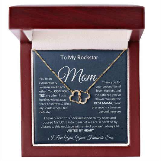 Happy Mother's Day || Everlasting Love  || with On Demand Message Card || Mother Daughter Necklace || Mother's Day Gift ||  Daughter Gift, Jewelry for Mom|| Anniversary Gift