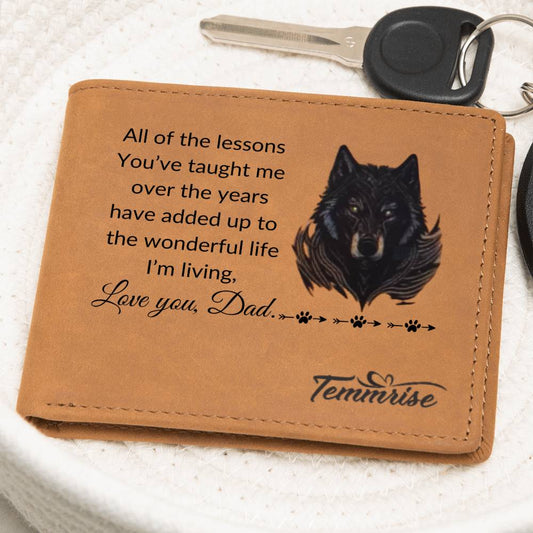 Father's Day Gift || Personalised Men's Wallet || Genuine Soft Black Leather Wallet || Personalized Engraved Gift for Him || Boyfriend, Dad, Husband Best Gift.