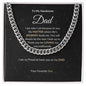 Cuban Link Chain Necklace || Father's Day Necklace || To My Dad Gift || Gift From Son || Papa Gift || Father's Day Jewelry || Necklace For Dad