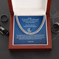 Cuban Link Chain  For my Future husband - Birthday Gift For Fiancé, Boyfriend, Anniversary Gift for him, Valentine's Day Gift for him,- Gift Box And Card Packaging, Christmas Gif