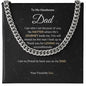 Cuban Link Chain Necklace || Father's Day Necklace || To My Dad Gift || Gift From Son || Papa Gift || Father's Day Jewelry || Necklace For Dad