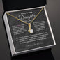 To My Daughter || Alluring Beauty Necklace || Birthday Gift || Christmas Gift || Valentine's Day Gift || Anniversary Day Gift With Blessing Card Gift Box