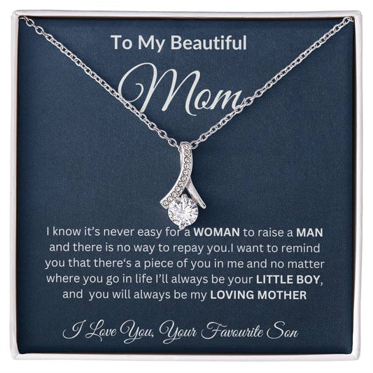 Happy Mother's Day || Alluring Beauty Necklace || Mother Daughter Necklace, Mother's Day Gift, Daughter Gift, Jewelry for Mom, Anniversary Gift