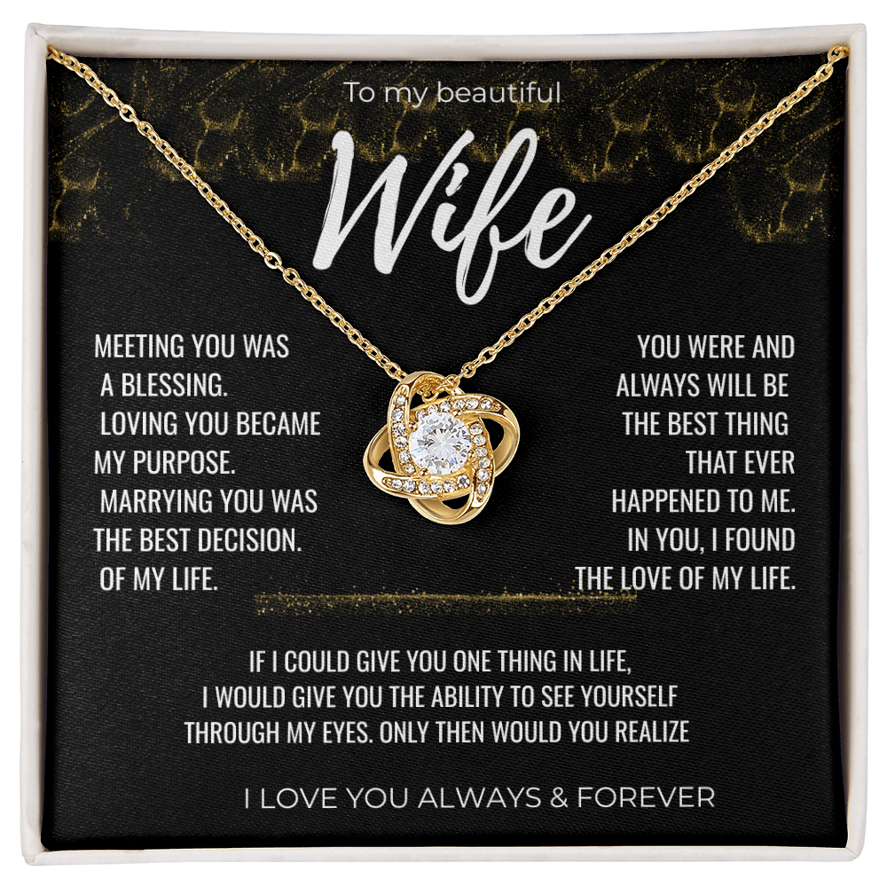 To my Beautiful Wife Gift | Wife Gift | Necklace for Wife, Gift Idea.