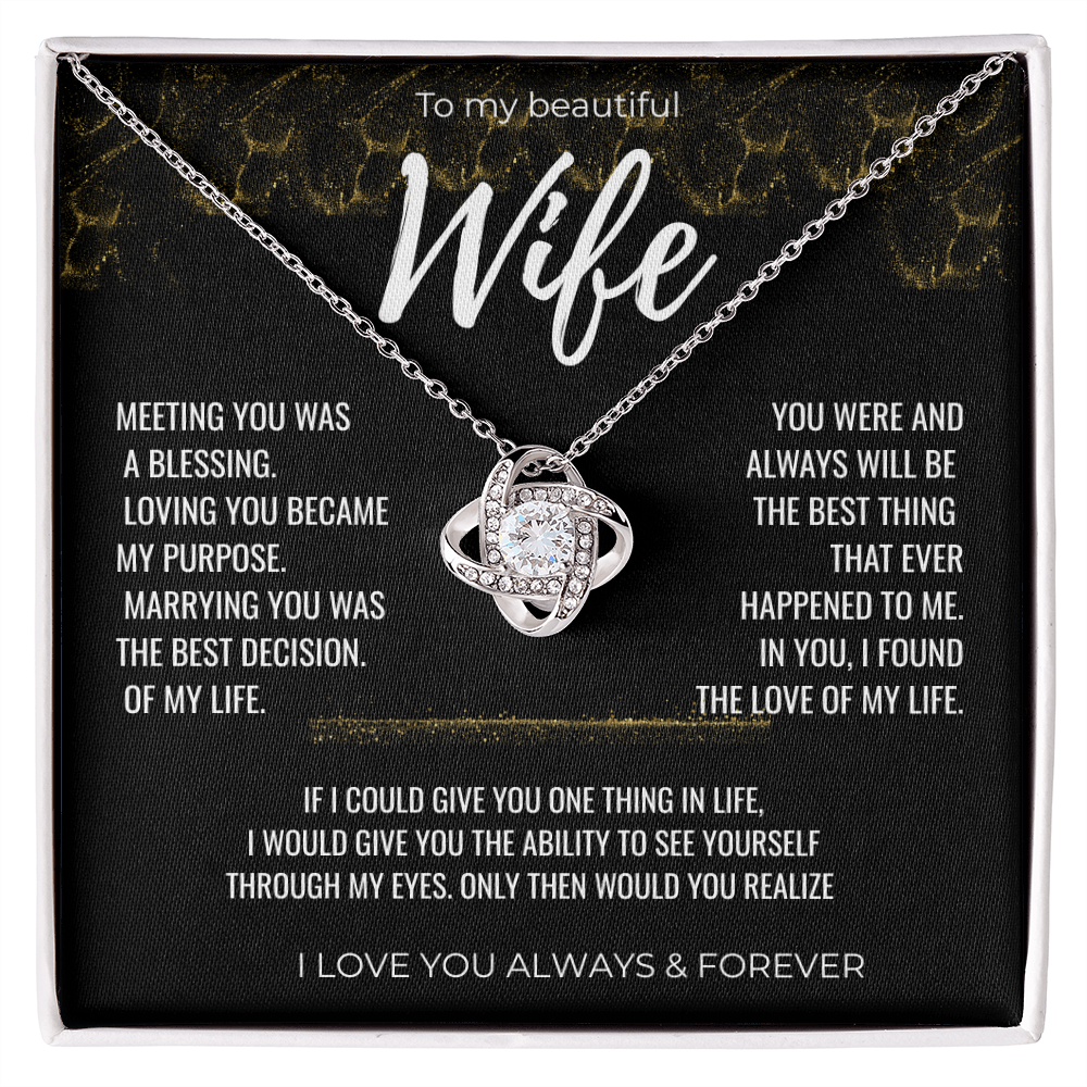 To my Beautiful Wife Gift | Wife Gift | Necklace for Wife, Gift Idea.