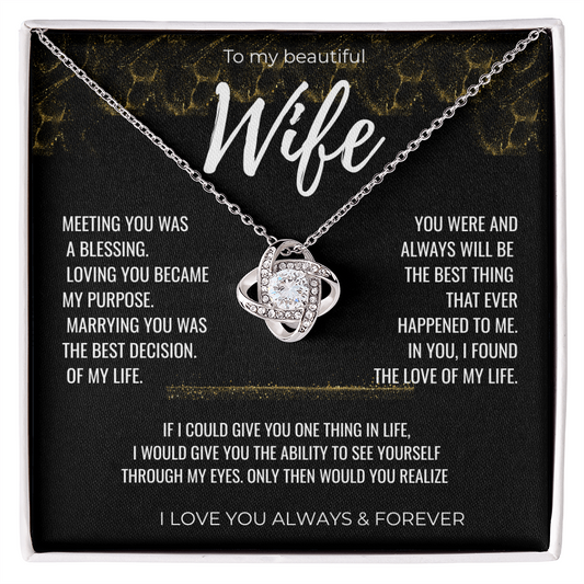 To my Beautiful Wife Gift | Wife Gift | Necklace for Wife, Gift Idea.