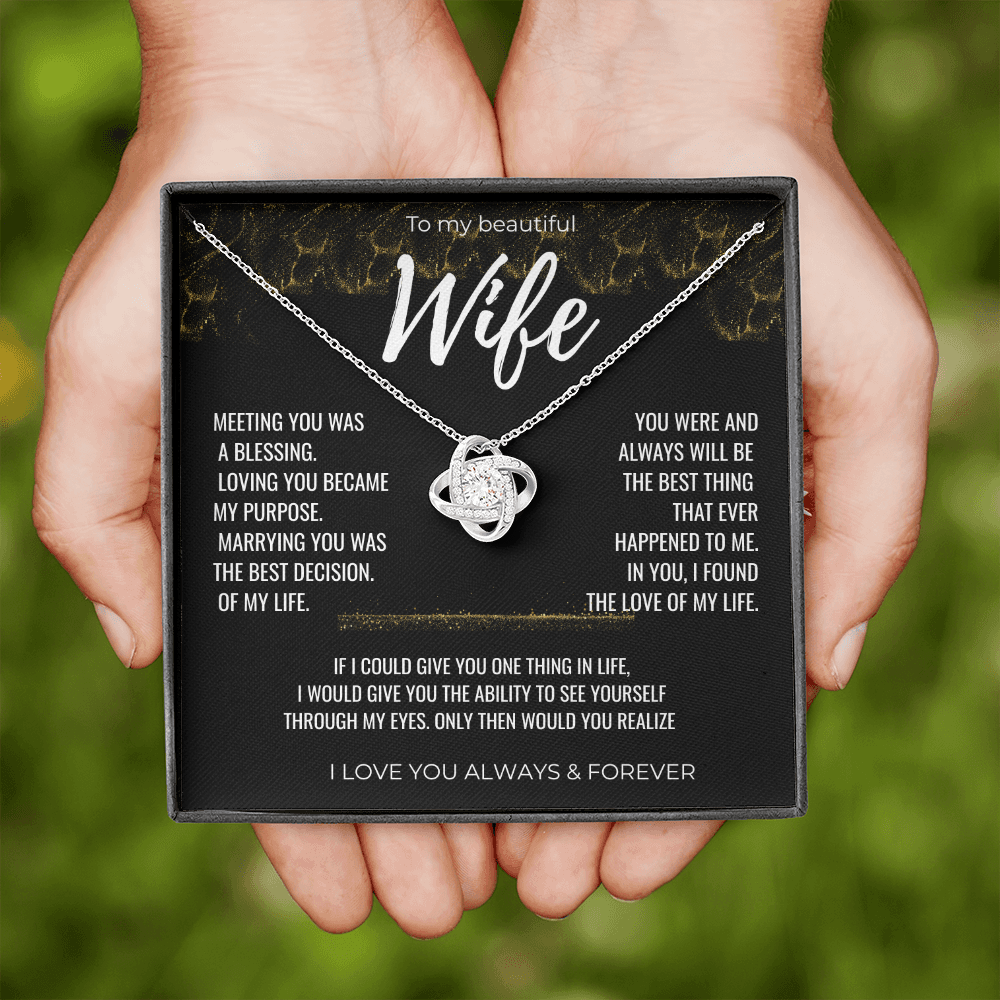 To my Beautiful Wife Gift | Wife Gift | Necklace for Wife, Gift Idea.