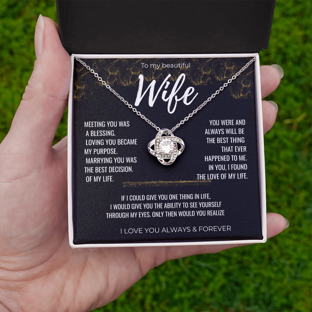 To my Beautiful Wife Gift | Wife Gift | Necklace for Wife, Gift Idea.