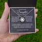 Necklace With Cards And Gift Box, Accessories Christmas Birthday Gift From Mom, To My Daughter Series Necklace