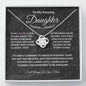 Necklace With Cards And Gift Box, Accessories Christmas Birthday Gift From Mom, To My Daughter Series Necklace