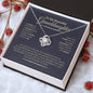 Love Knot Necklace  for my Granddaughter,  Card  Gift Box, Birthday Gift For My Dearest Daughter, and Granddaughter, Graduation Gift, Holiday Gift