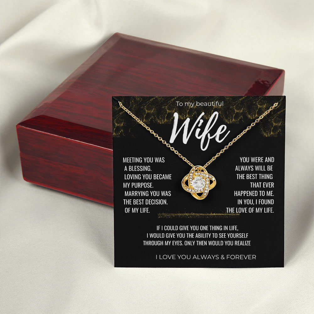 To my Beautiful Wife Gift | Wife Gift | Necklace for Wife, Gift Idea.