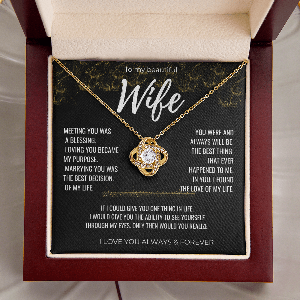 To my Beautiful Wife Gift | Wife Gift | Necklace for Wife, Gift Idea.