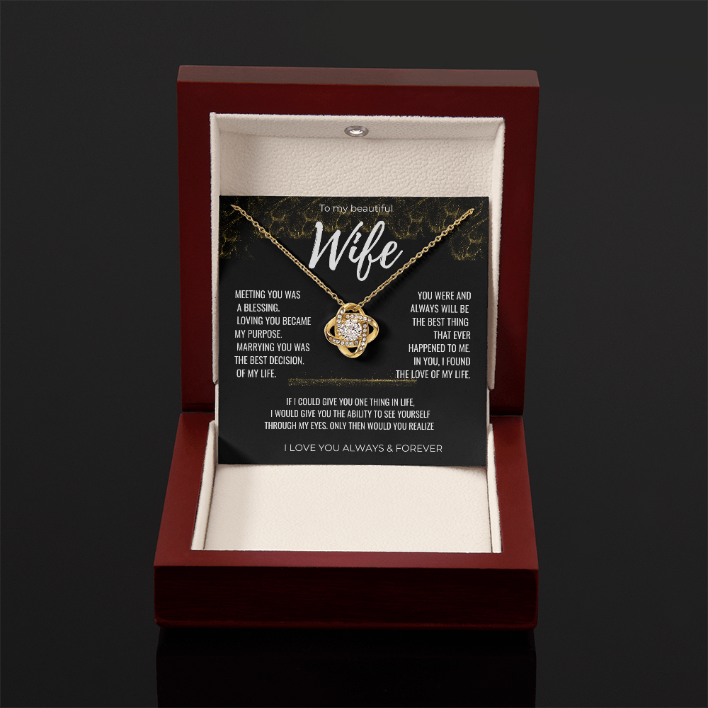 To my Beautiful Wife Gift | Wife Gift | Necklace for Wife, Gift Idea.