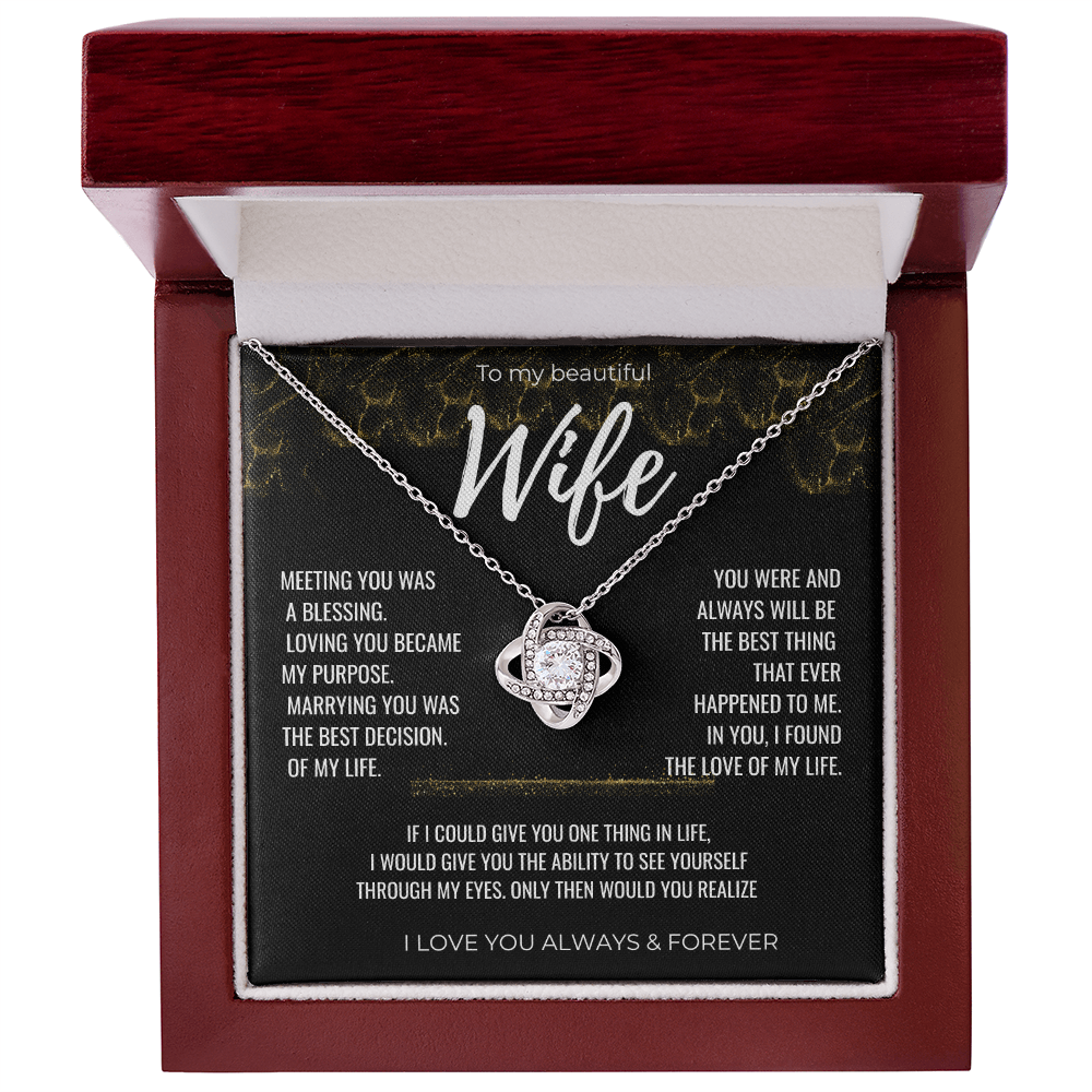 To my Beautiful Wife Gift | Wife Gift | Necklace for Wife, Gift Idea.