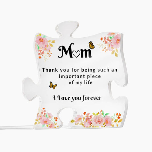 Acrylic Exquisite Flower Puzzle Decorative Gifts For Mom From Daughter Son, Delicate Mom Birthday Gifts From Daughter Son, Mom Acrylic Plaque Gifts Desk Decorations Christmas Anniversary Birthday Gifts For Mom, Ideas, Home Deco