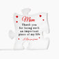 Engraved Acrylic Block Puzzle - Perfect Birthday Gift for Mom - Commemorative Decorative Gift - Inspirational and Creative Small Gift - Holiday Accessory.