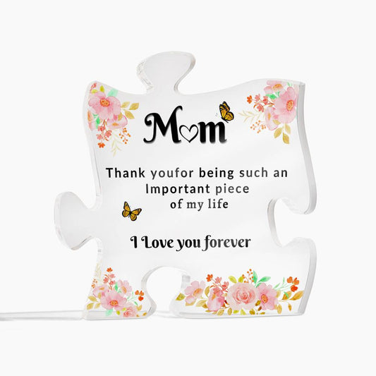 Acrylic Exquisite Flower Puzzle Decorative Gifts For Mom From Daughter Son, Delicate Mom Birthday Gifts From Daughter Son, Mom Acrylic Plaque Gifts Desk Decorations Christmas Anniversary Birthday Gifts For Mom, Ideas, Home Deco, Room Deco