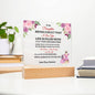 I LOVE YOU Acrylic Square Desk Plaque Gifts For Daughter || Daughter Gifts From Mom or Dad For Birthday || Graduation|| Wedding || Gifts For Daughter