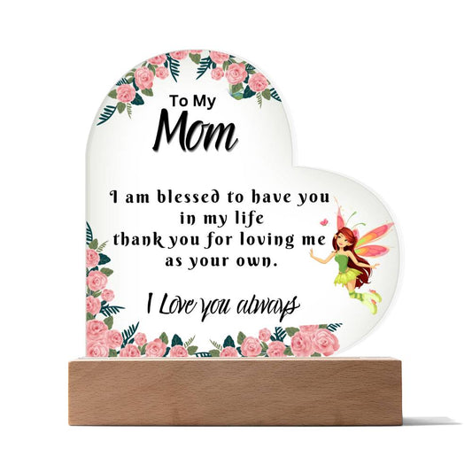 Gifts For Mom, Mom Birthday Gifts - I Love You Mom Acrylic Keepsake Christmas Gifts For Mom From Son or Daughter, Birthday Card For Mom