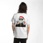 Men's Comfy Short Sleeve Crew Neck Tee | Cool Santa Claus Print T-shirt for Summer Outdoor Activity