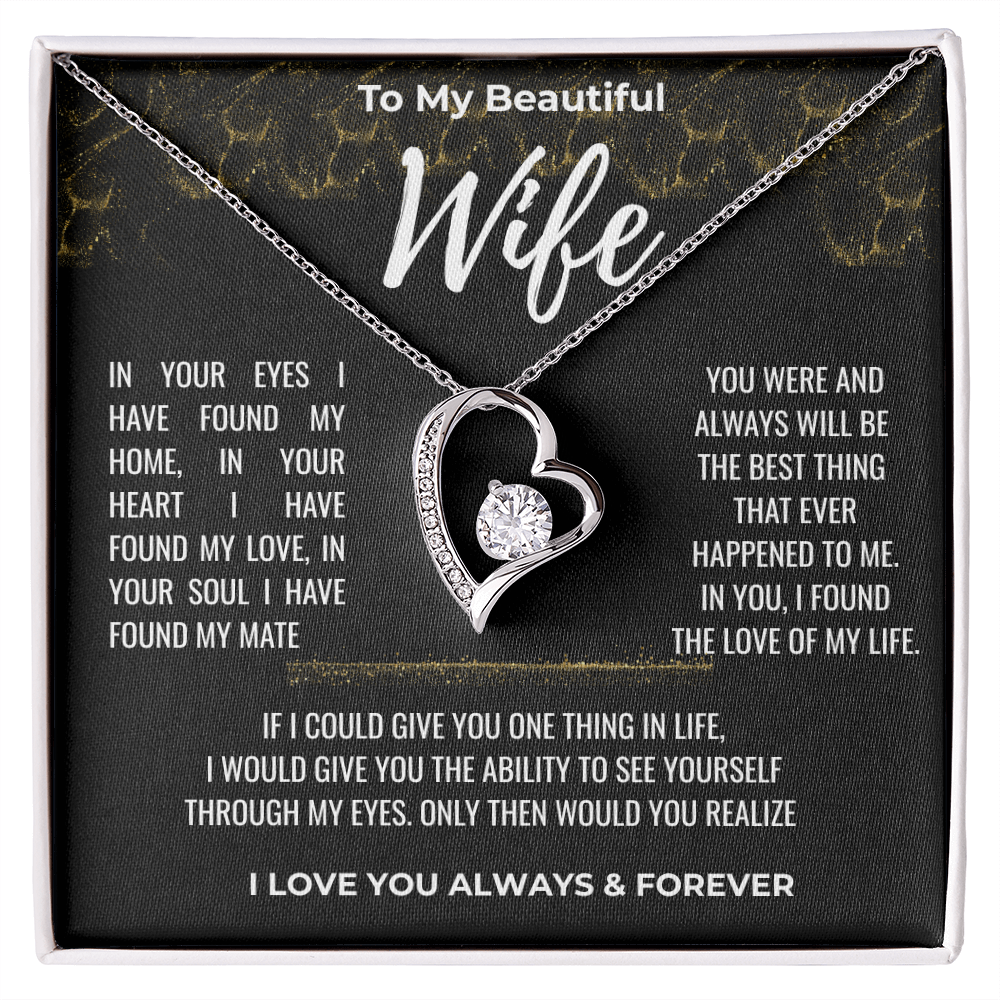 To my Beautiful Wife Gift | Wife Gift | Necklace for Wife, Gift Idea.