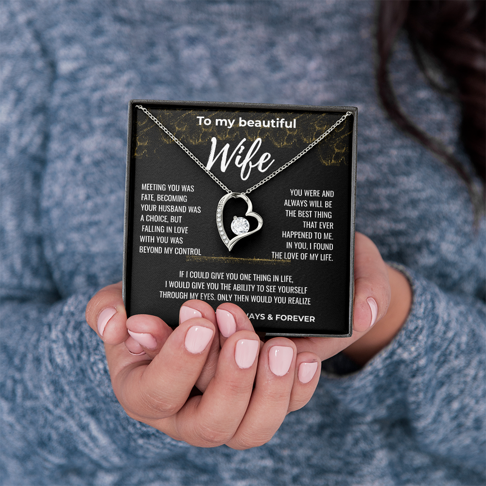 To my Beautiful Wife Gift | Wife Gift | Necklace for Wife, Gift Idea.