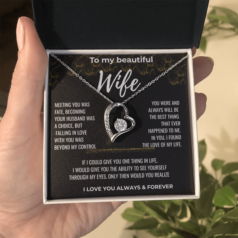 To my Beautiful Wife Gift | Wife Gift | Necklace for Wife, Gift Idea.