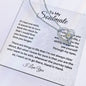 To My Soulmate || Forever Love Necklace || Birthday Gift || Christmas Gift || Valentine's Day Gift || Anniversary Day Gift With Blessing Card Gift Box