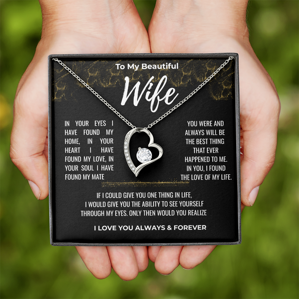To my Beautiful Wife Gift | Wife Gift | Necklace for Wife, Gift Idea.