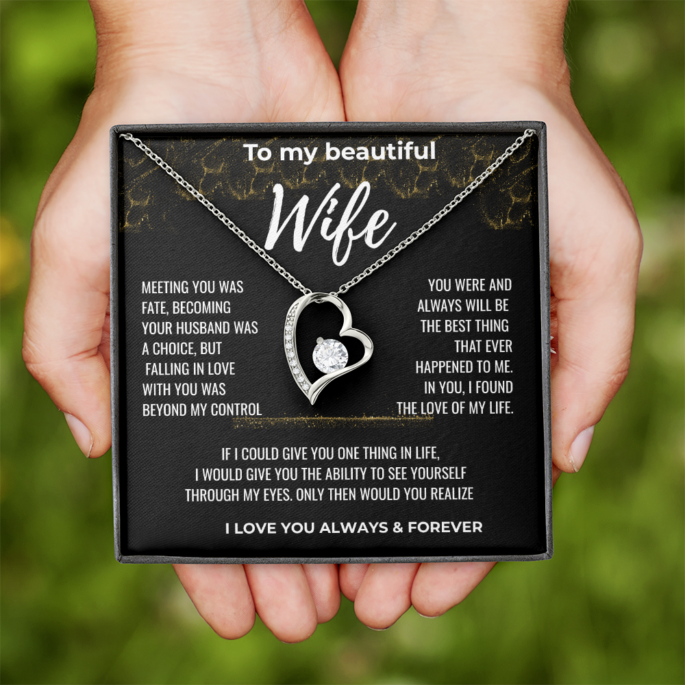 To my Beautiful Wife Gift | Wife Gift | Necklace for Wife, Gift Idea.