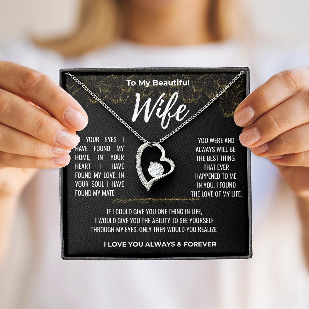 To my Beautiful Wife Gift | Wife Gift | Necklace for Wife, Gift Idea.