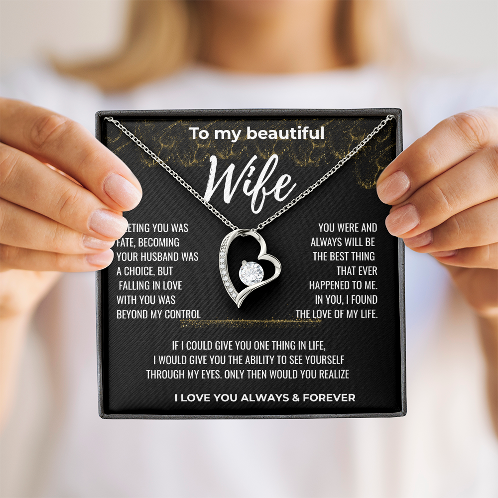 To my Beautiful Wife Gift | Wife Gift | Necklace for Wife, Gift Idea.