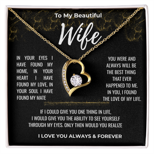 To my Beautiful Wife Gift | Wife Gift | Necklace for Wife, Gift Idea.