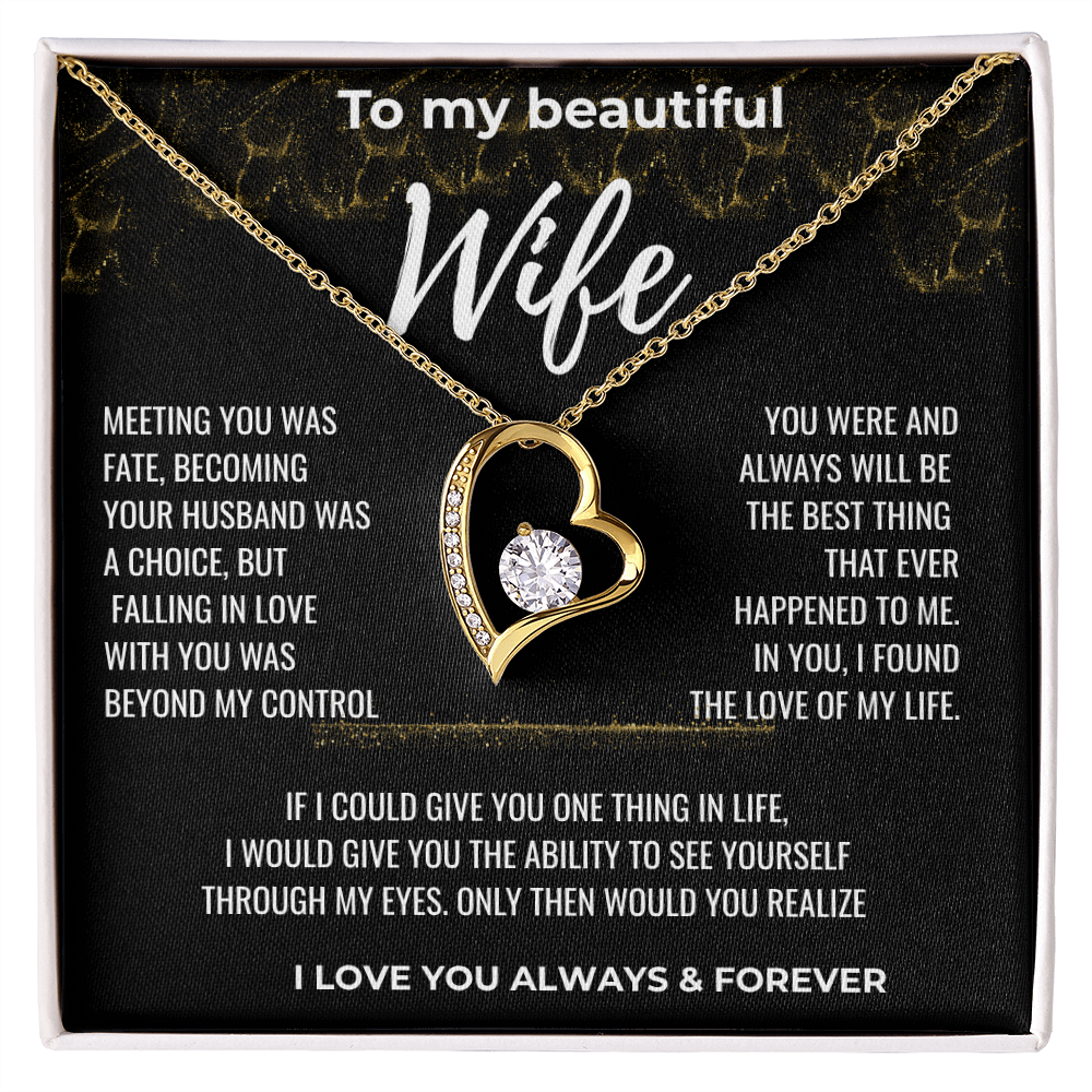 To my Beautiful Wife Gift | Wife Gift | Necklace for Wife, Gift Idea.