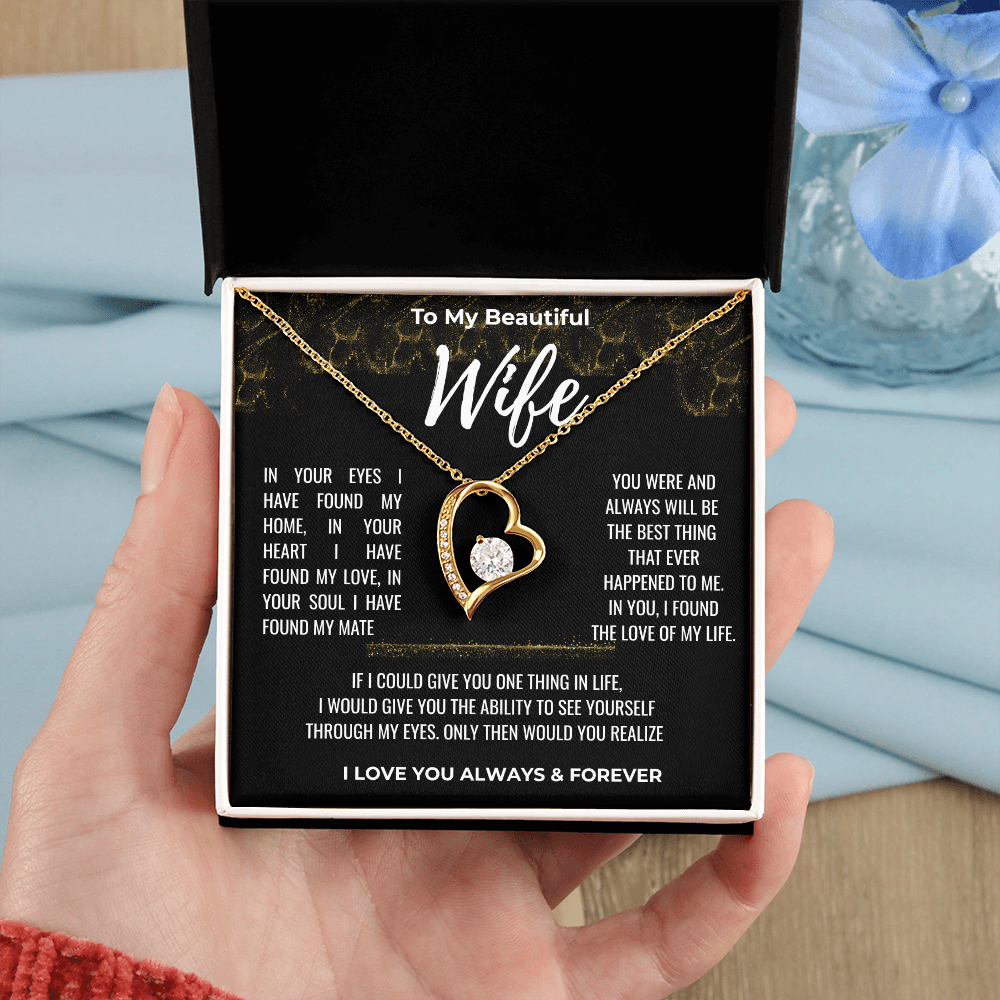 To my Beautiful Wife Gift | Wife Gift | Necklace for Wife, Gift Idea.