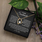 To My Soulmate || Forever Love Necklace || Birthday Gift || Christmas Gift || Valentine's Day Gift || Anniversary Day Gift With Blessing Card Gift Box