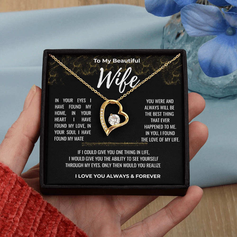 To my Beautiful Wife Gift | Wife Gift | Necklace for Wife, Gift Idea.