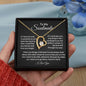 To My Soulmate || Forever Love Necklace || Birthday Gift || Christmas Gift || Valentine's Day Gift || Anniversary Day Gift With Blessing Card Gift Box
