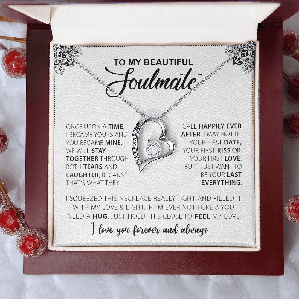 To My Beautiful Soulmate | I Love You Forever & Always - Forever Love Necklace