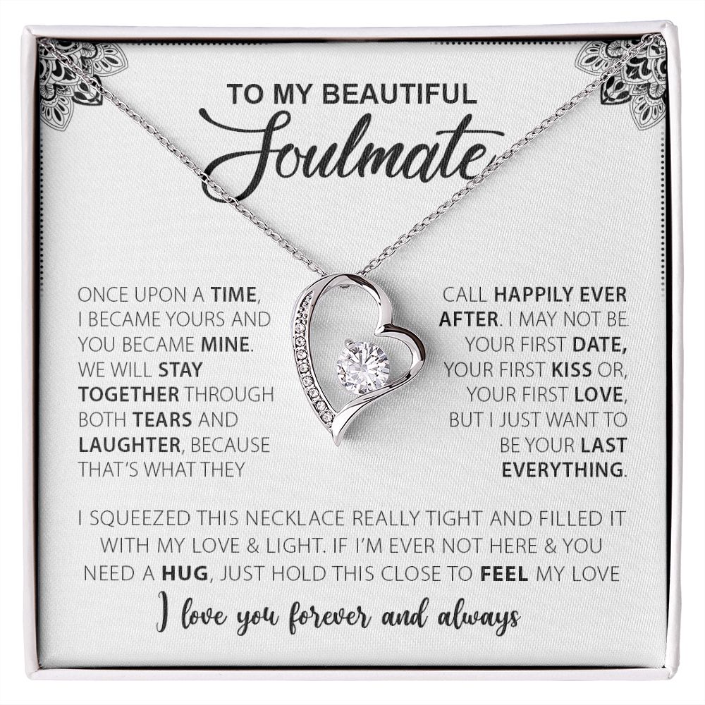 To My Beautiful Soulmate | I Love You Forever & Always - Forever Love Necklace