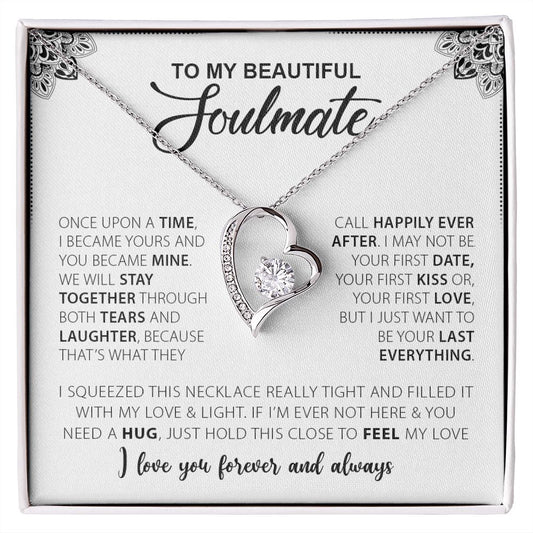 To My Beautiful Soulmate | I Love You Forever & Always - Forever Love Necklace
