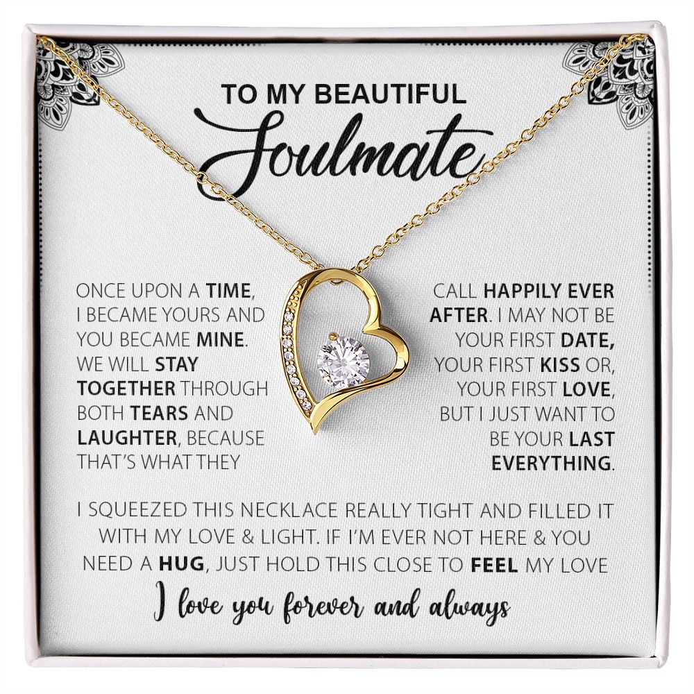To My Beautiful Soulmate | I Love You Forever & Always - Forever Love Necklace