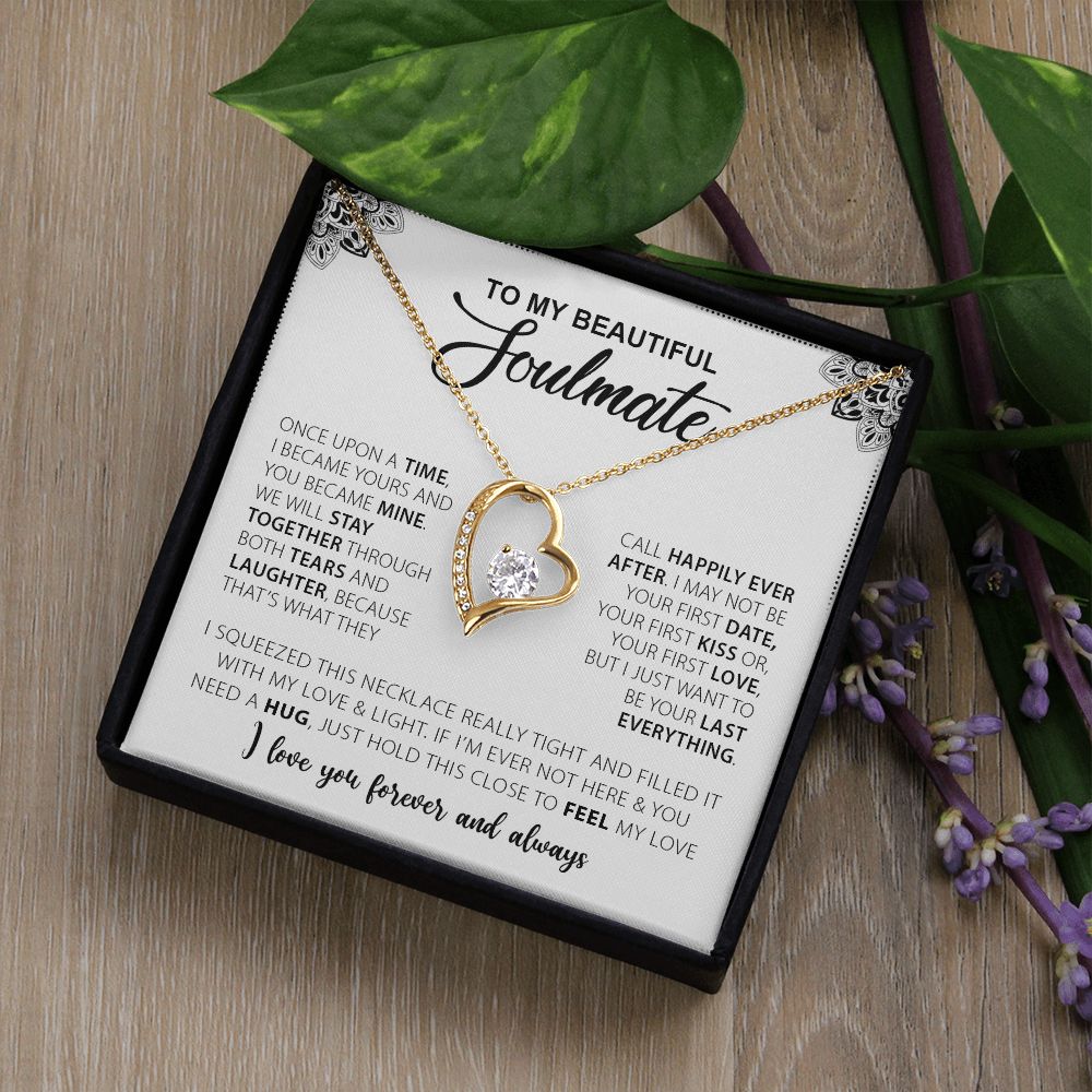 To My Beautiful Soulmate | I Love You Forever & Always - Forever Love Necklace