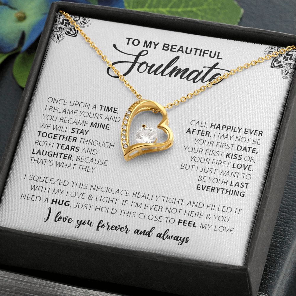 To My Beautiful Soulmate | I Love You Forever & Always - Forever Love Necklace